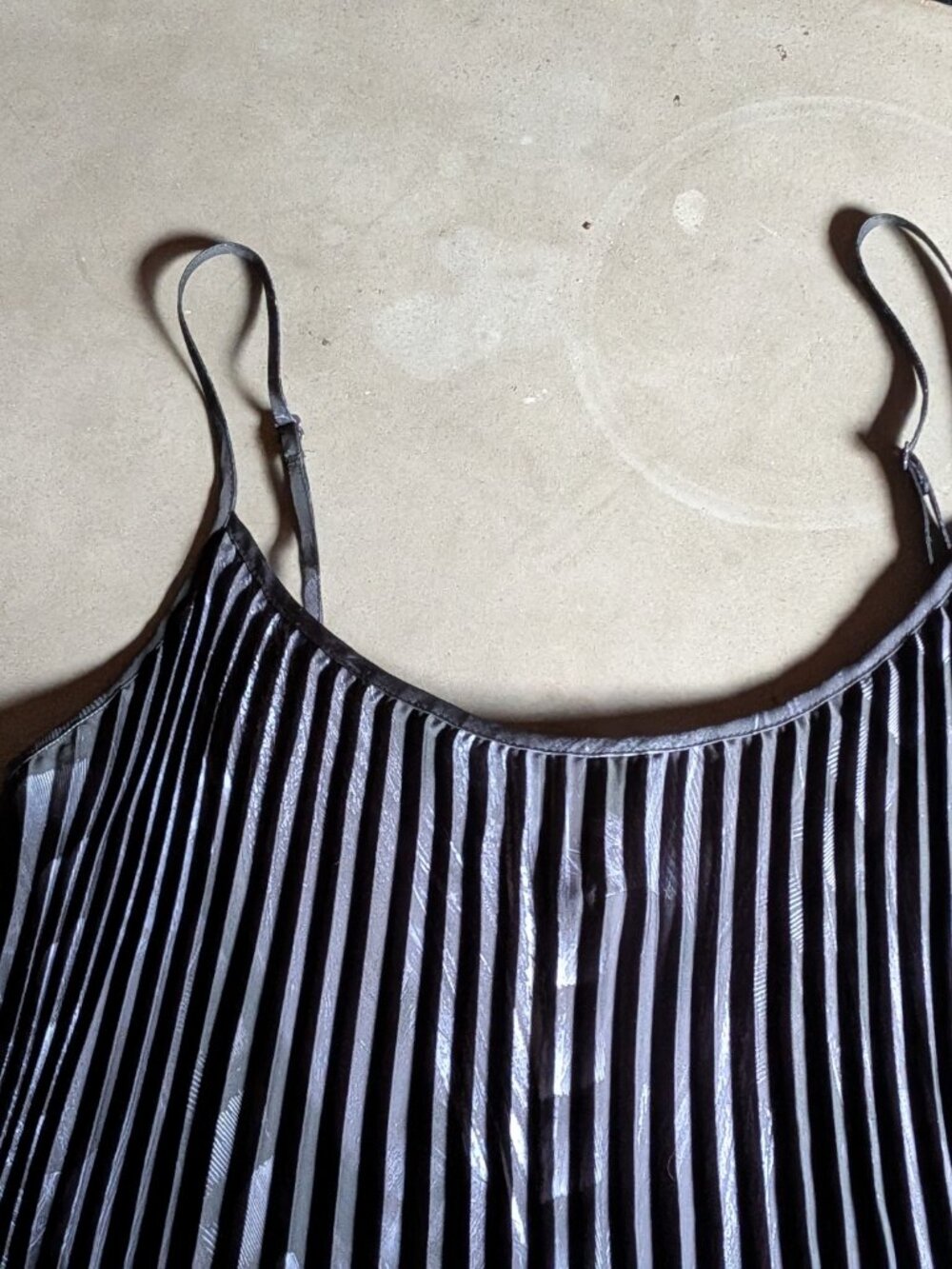 AllSaints | Leowa Viola Pleated Satin Midi Slip Dress Only - Picture 5 of 16